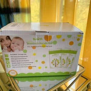 Breast milk storage bags